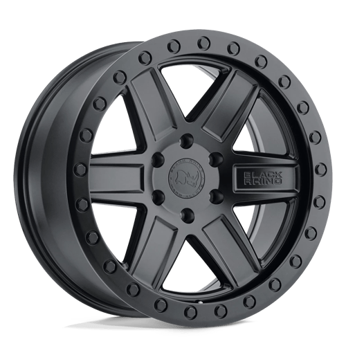 Black Rhino Attica Matte Black With Black Ring Wheels