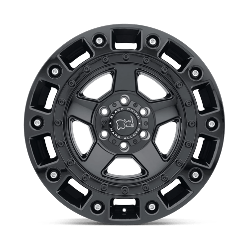 Black Rhino Cinco Gloss Black With Stainless Bolt Wheels