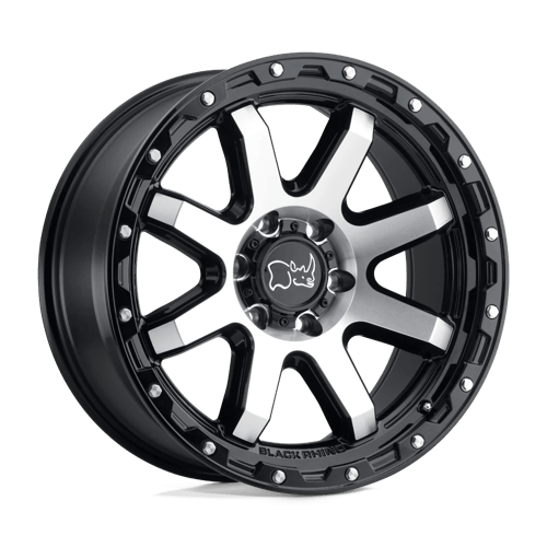 Black Rhino Coyote Gloss Black With Machined Face & Stainless Bolts Wheels