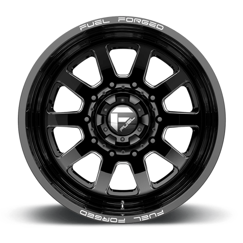 Fuel DE09 FF09D Matte Black Milled Wheels