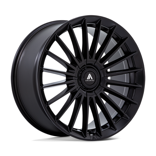 Asanti AB048 Viceroy Matte Black Wheels, Cast Aluminum