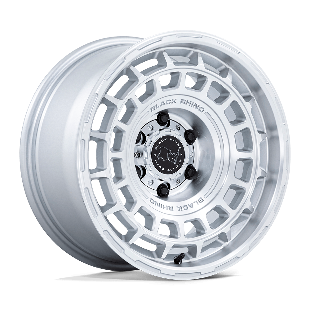 Black Rhino BR024 Awol Silver with Machined Face Wheels, Flow Formed Aluminum