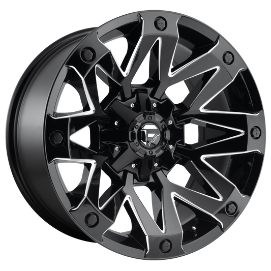 Fuel D555 Ambush Gloss Black Milled 1-Piece Wheels