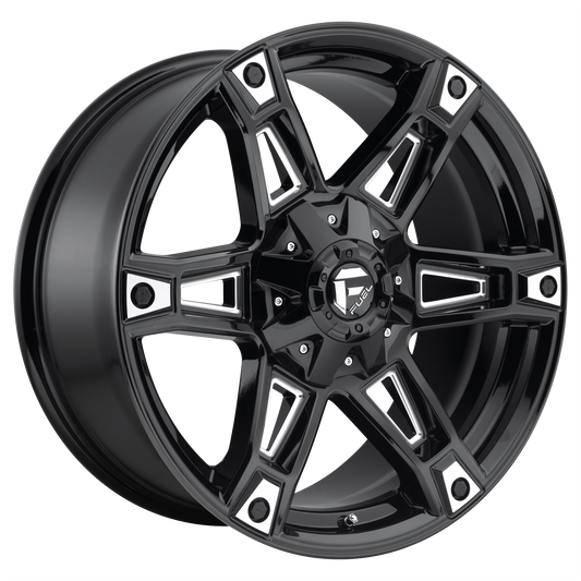 Fuel D622 Dakar Gloss Black Milled 1-Piece Wheels