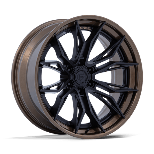 Fuel Off-Road FC404 Mutiny Matte Black with Gloss Bronze Lip Wheels, Fusion Forged