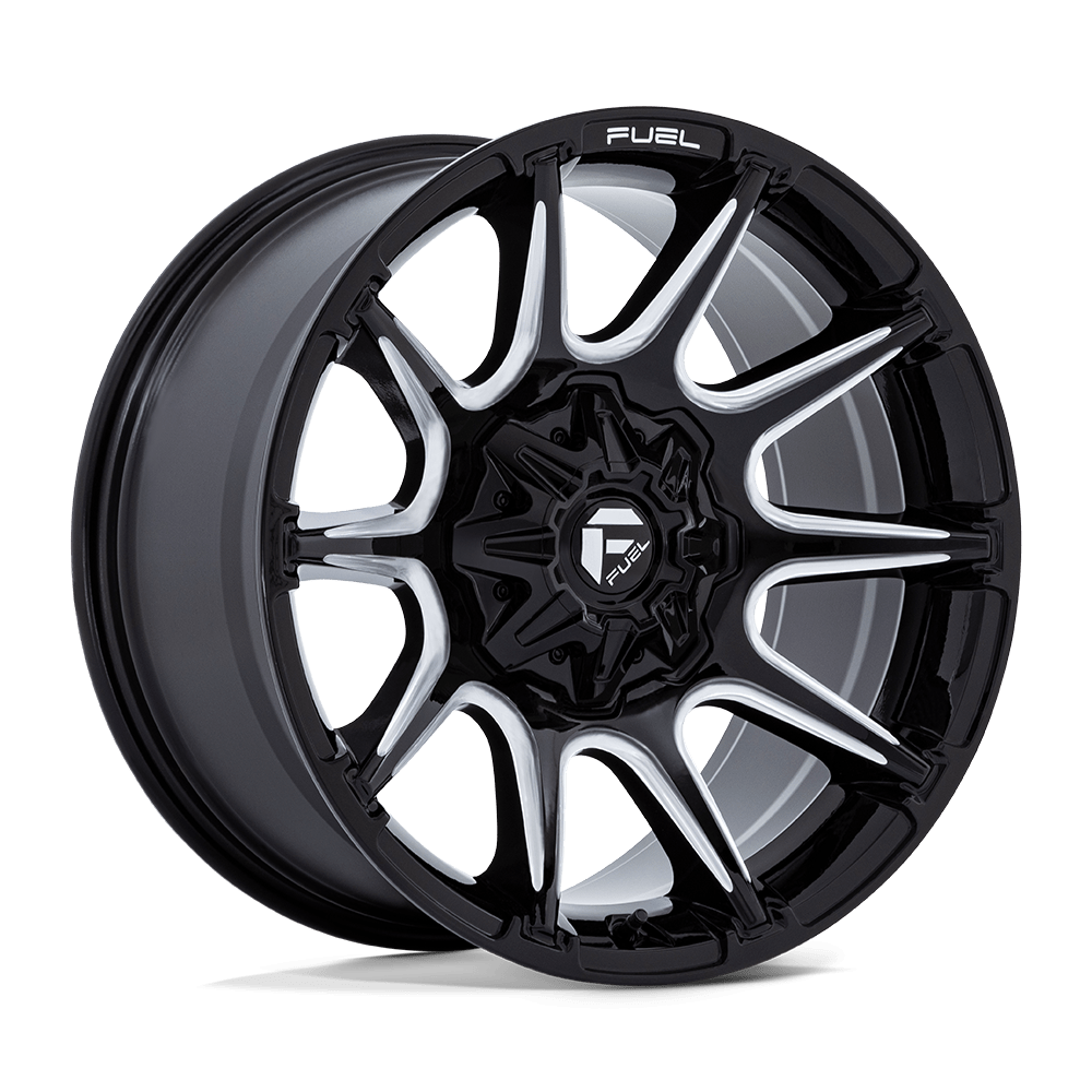 Fuel Offroad FC880 Super C Gloss Black Milled Wheels, Cast Aluminum