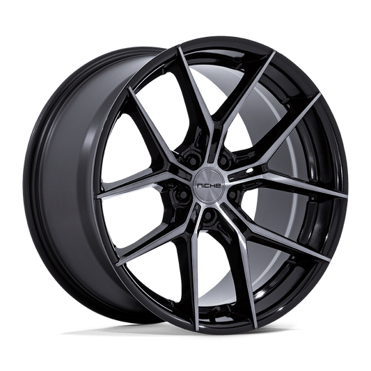 Niche NC279 Prodigy 5 Gloss Black Dark Tinted Clear Rims