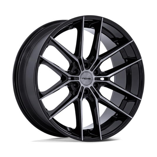 Niche NC280 Prodigy 6 Gloss Black Dark Tinted Clear Rims