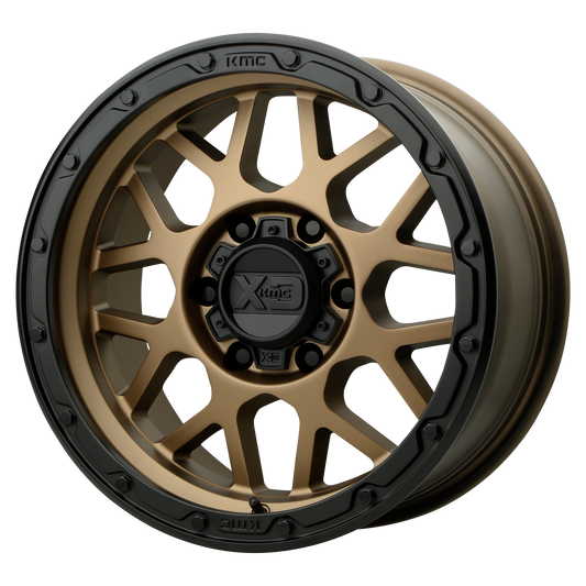 KMC XD135 Grenade Or Matte Bronze Matte Black Lip Wheels