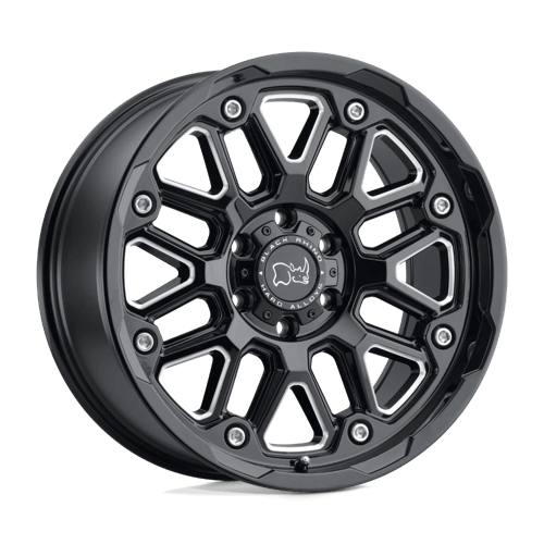 Black Rhino Hollister Gloss Black With Milled Spoke Wheels