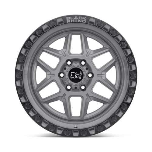 Black Rhino Kelso Battleship Gray With Black Ring Wheels