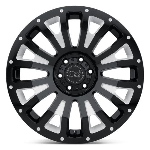 Black Rhino Pinatubo Gloss Black With Milled Inside Window Wheels