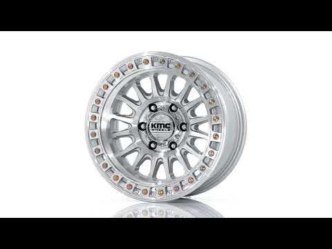 KMC KM552 IMS Gloss Silver & Machined Face Wheels