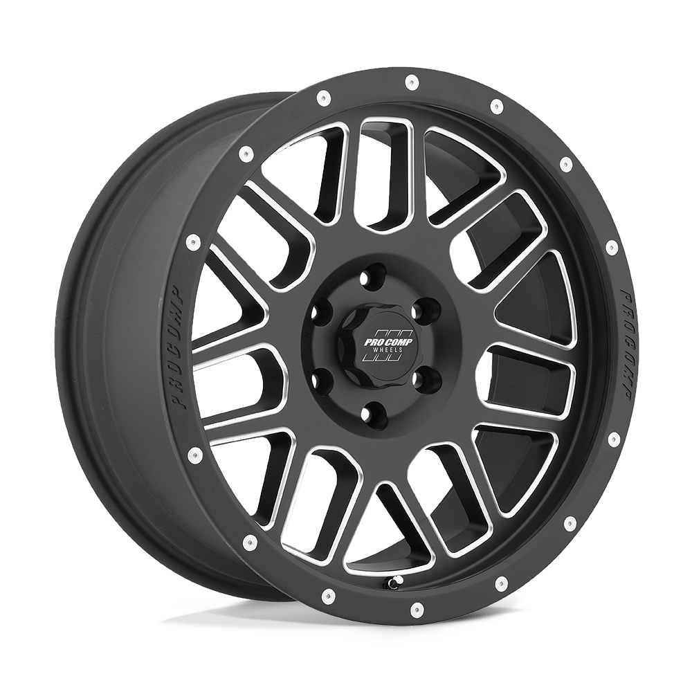 Pro Comp PA40 Vertigo Satin Black Milled Wheels