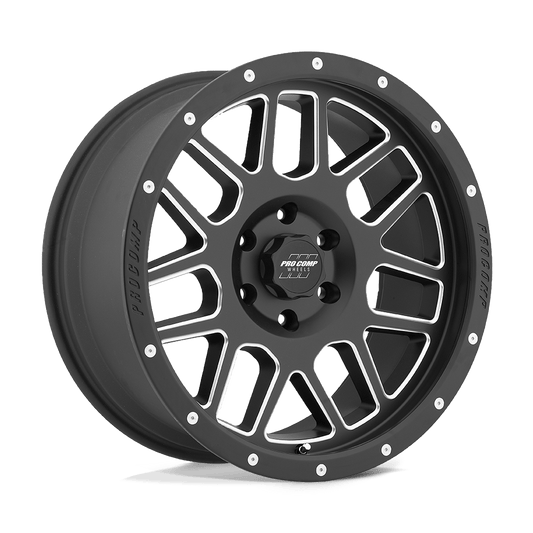 Pro Comp PA40 Vertigo Satin Black Milled Wheels