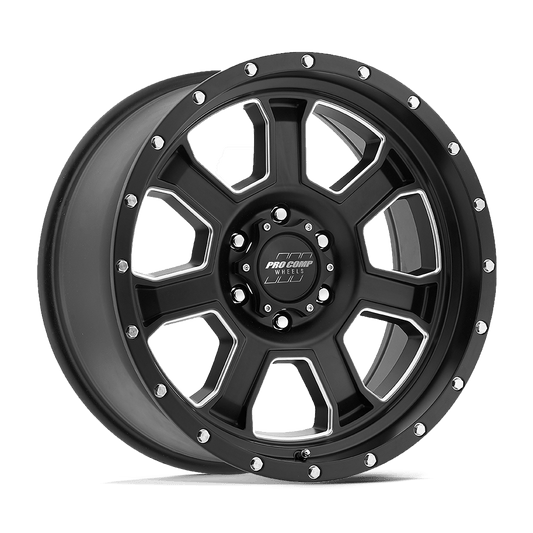 Pro Comp PA43 Sledge Satin Black Milled Wheels