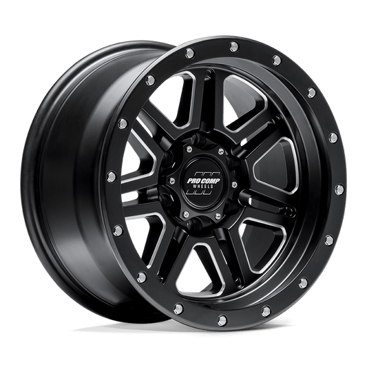 Pro Comp PA62 Apex Satin Black Milled Wheels