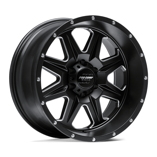 Pro Comp PA63 Recon Satin Black Milled Wheels