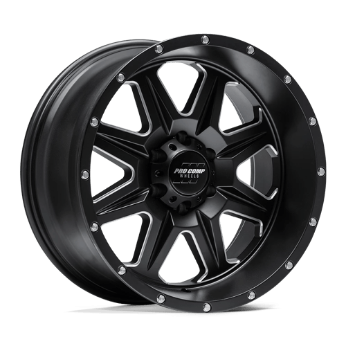 Pro Comp PA63 Recon Satin Black Milled Wheels