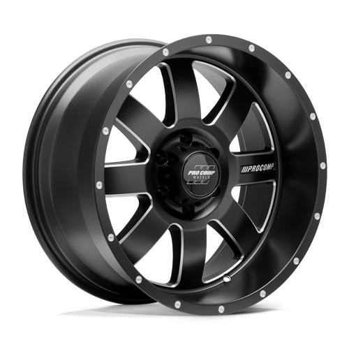 Pro Comp PA73 Trilogy Satin Black Milled Wheels