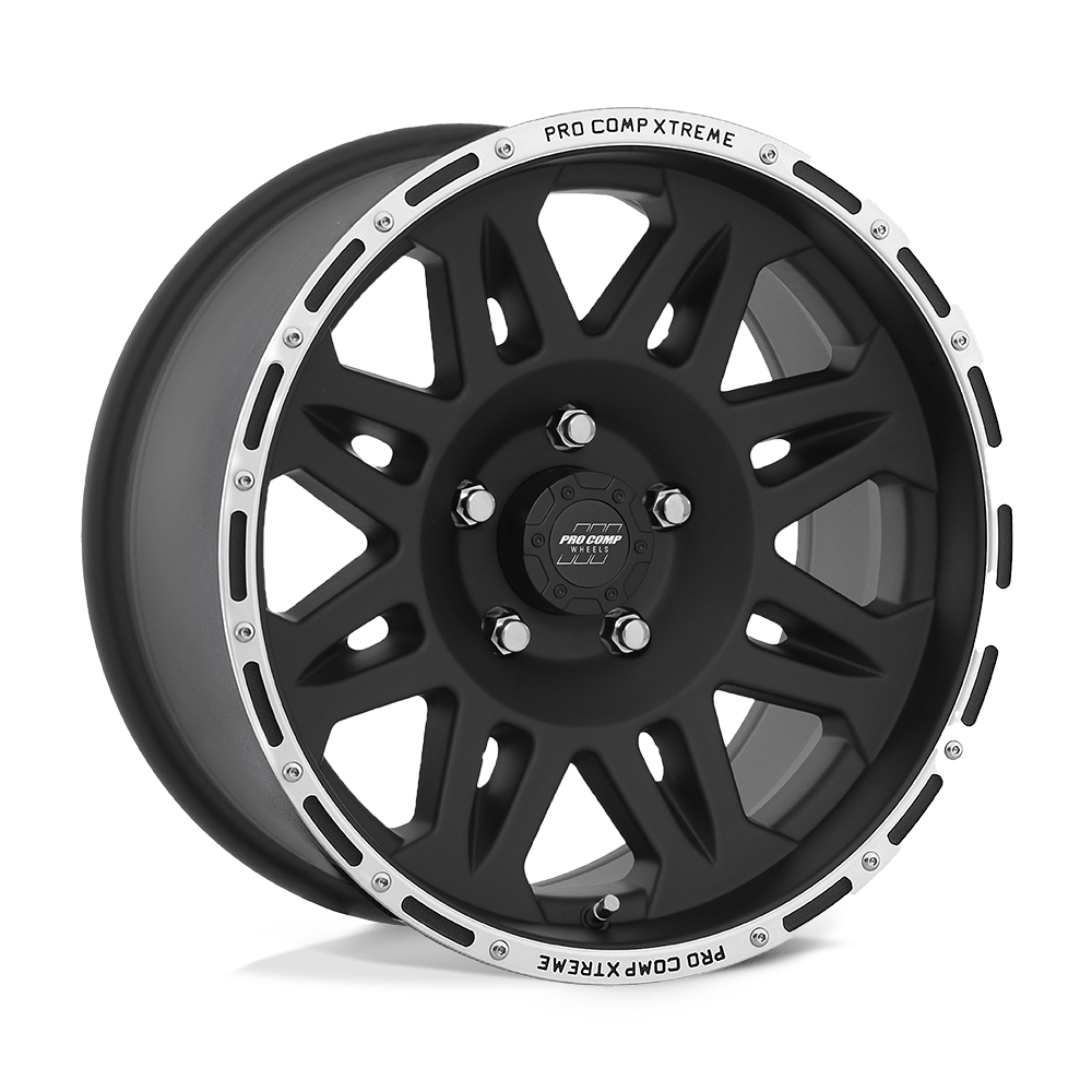 Pro Comp PA5 Torq Flat Black Machined Wheels