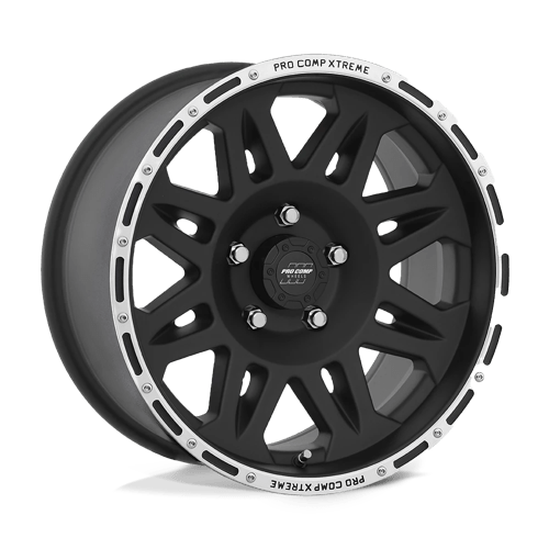 Pro Comp PA5 Torq Flat Black Machined Wheels