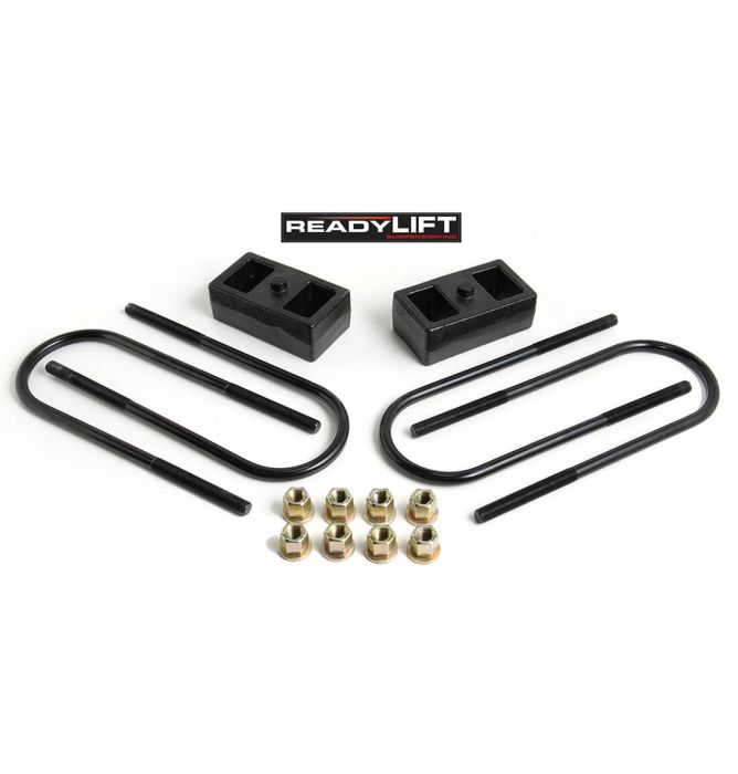 ReadyLift Dodge Ram 3500 2" Rear Block Kit for use without Top mounted Overloads, 2003-2024, RWD/4WD, 66-1202