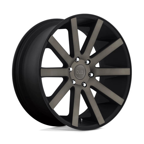 DUB S121 Shot Calla Matte Black Double Dark Tint 1-Piece Wheels