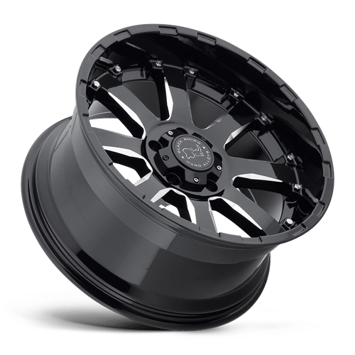 Black Rhino Sierra Gloss Black With Milled Spoke Wheels