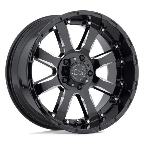 Black Rhino Sierra Gloss Black With Milled Spoke Wheels