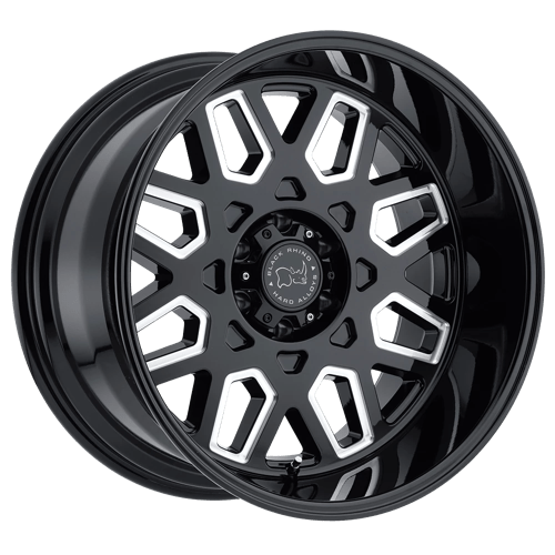 Black Rhino Predator Gloss Black With Milled Windows Wheels