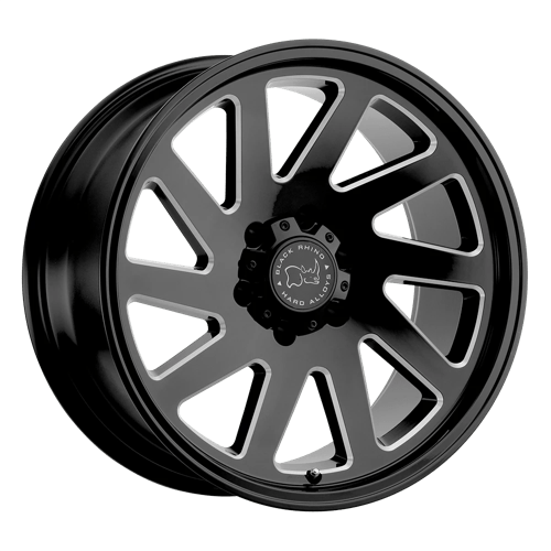 Black Rhino Thrust Gloss Black With Milled Spoke Wheels