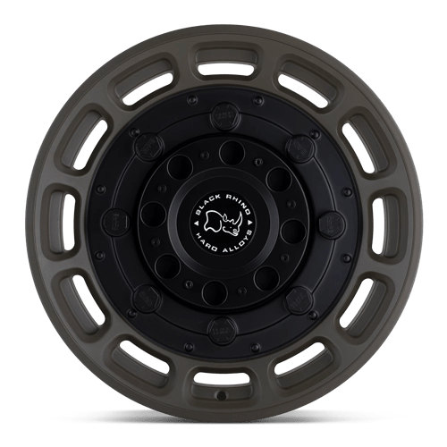 Black Rhino Warthog Matte Olive Dab Green With Black Center Wheels