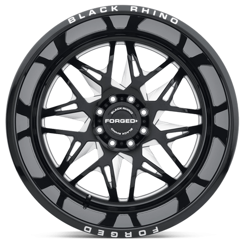 Black Rhino Twister Gloss Black With Milled Spoke Directional Wheels