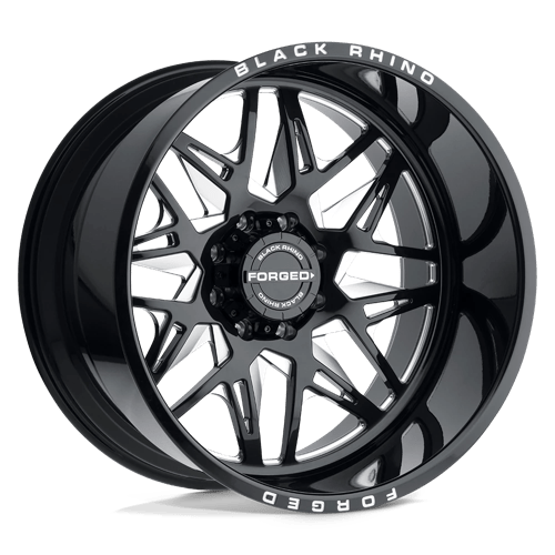 Black Rhino Twister Gloss Black With Milled Spoke Directional Wheels