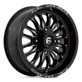 fuel arc d821 black milled wheels