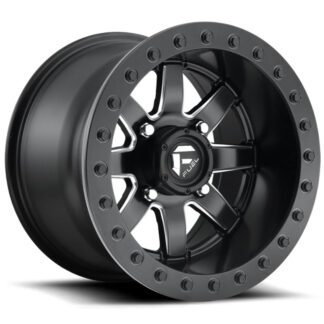 fuel maverick d928 beadlock black milled wheels