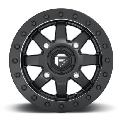 fuel maverick d936 beadlock black wheels face