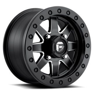 fuel maverick d938 beadlock black milled wheels
