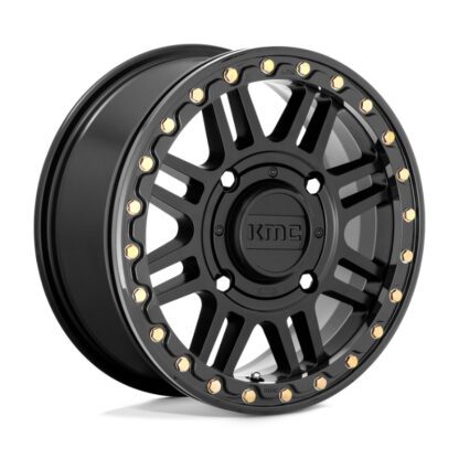 kmc cage ks250 beadlock black wheels black cap
