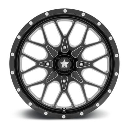 msa portal m45 black milled wheels face