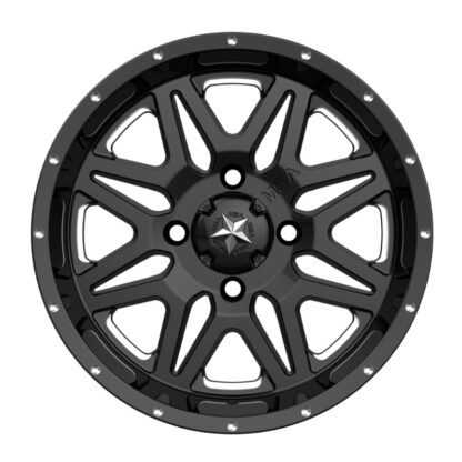 msa vibe m26 black milled wheels face