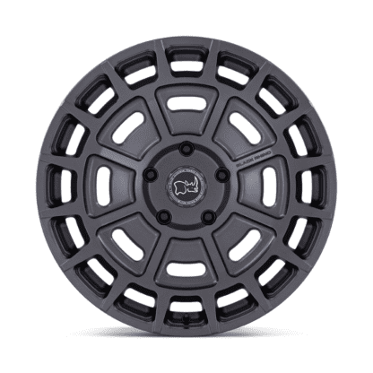 black rhino voltaic br404 matte gunmetal wheels face