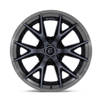fuel off road catalyst fc402 gloss black brushed ddt rims face