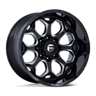 fuel off road scepter fc862 gloss black milled wheels