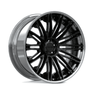 niche piedmont nc401 gloss black chrome lip wheels